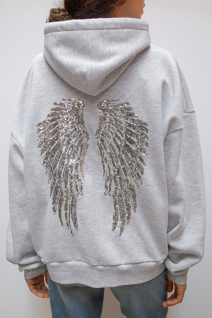 Wings Sequin Hoodie & Pant Set
