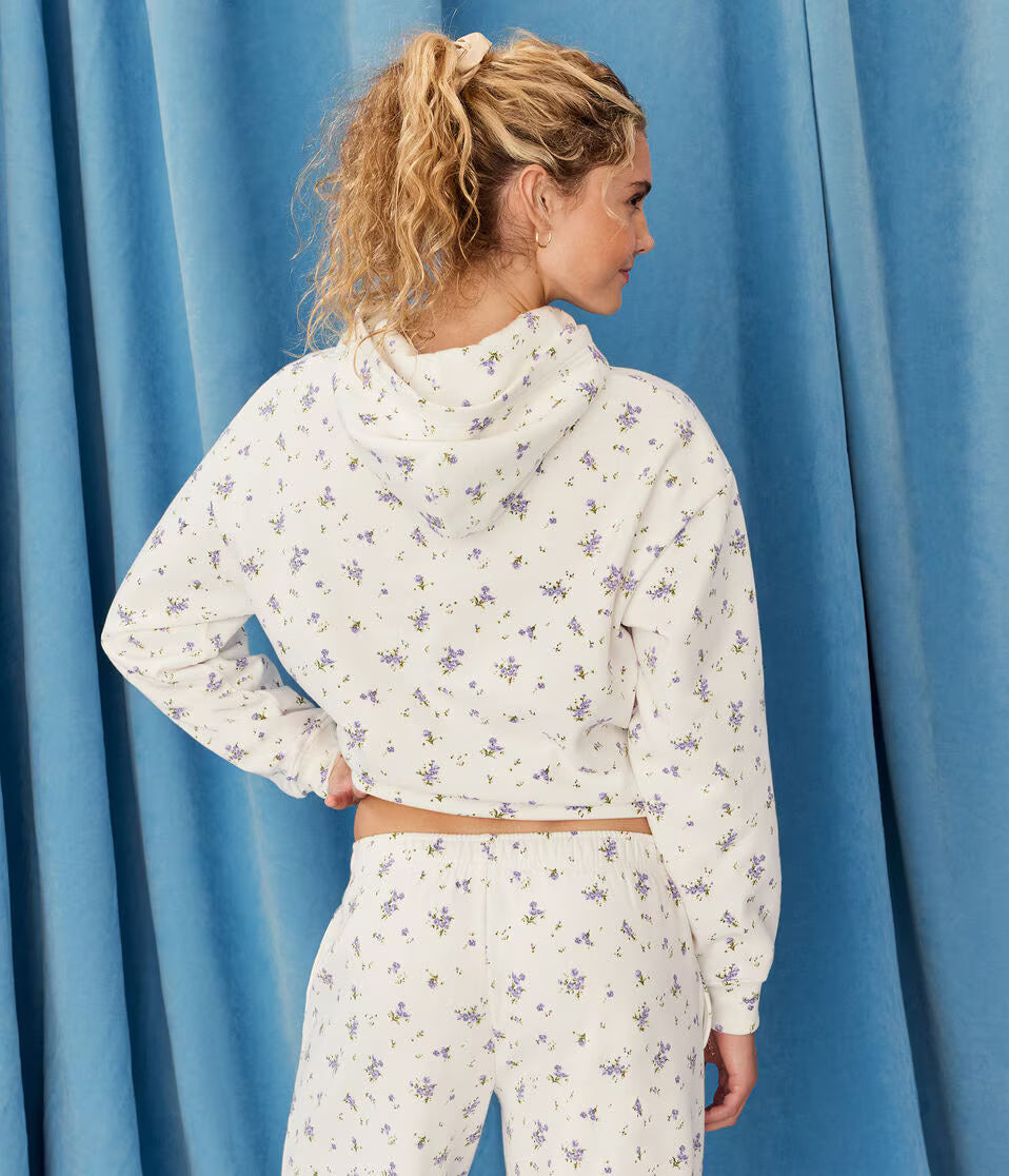 Floral Pullover Hoodie
