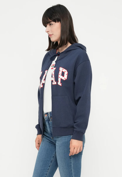 Relaxed Gap Logo Zip Hoodie