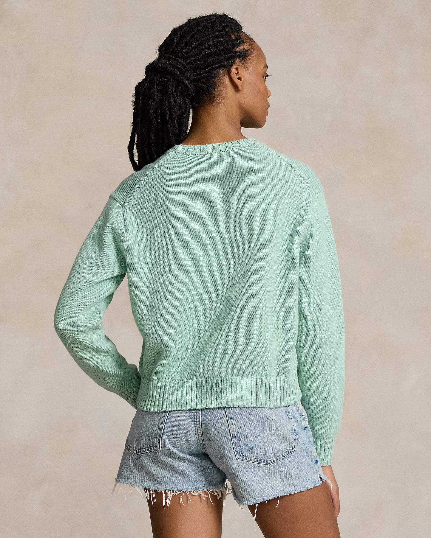 Polo Bear Cotton Crewneck Jumper