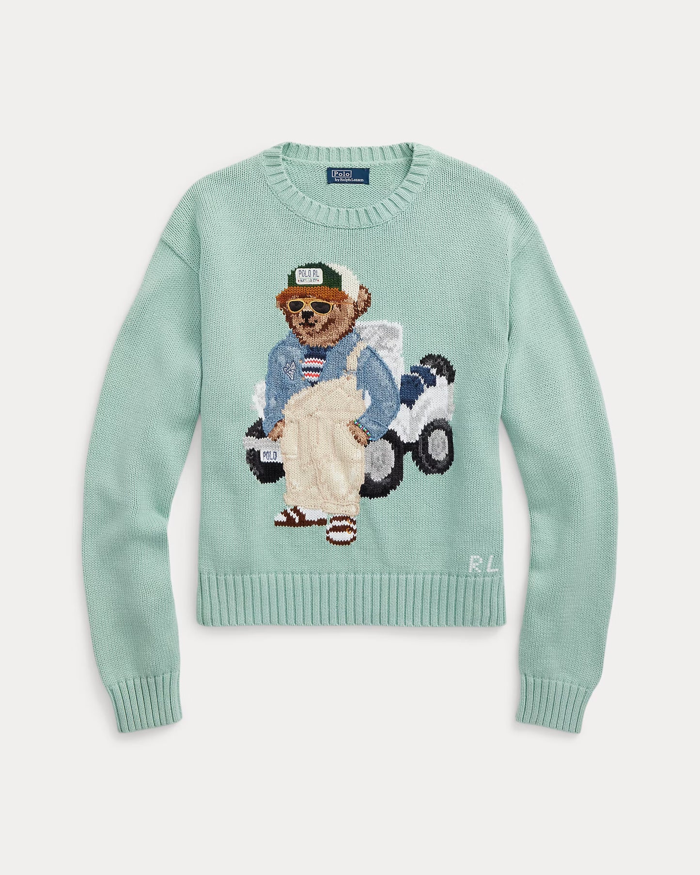 Polo Bear Cotton Crewneck Jumper